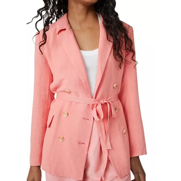 Free People Pink Blazer - Picture 2 of 9